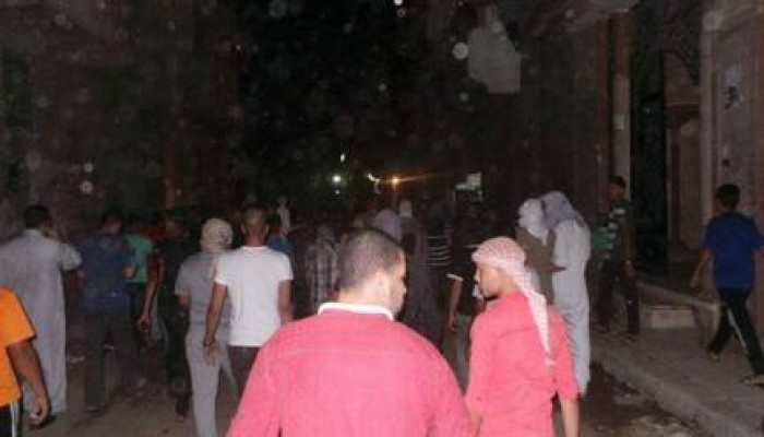 ثوار حوش عيسى يكملون مسيرتهم الرافضة لقانون الإرهاب رغم اعتداء الداخلية