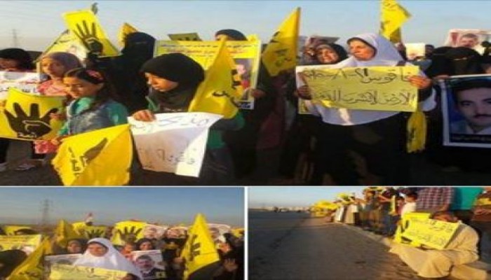 مسيرة حاشدة وسلاسل لثوارفاقوس فى مدينة الصالحية في جمعة "بدماء الشهداء تشتعل الثورة"