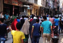 ثوار بني سويف يواصلون حراكهم الثوري ويرفضون جرائم الصهاينة بحق "الأقصى"