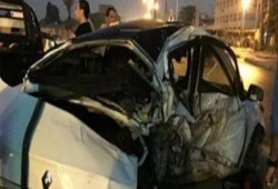 شؤم الانقلاب: مصرع 5 أشخاص وإصابة 5 آخرين فى حادث تصادم سيارتين بالمنيا