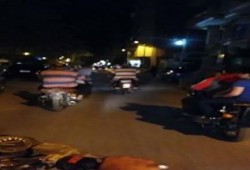 مسيرة بالدراجات البخارية لثوار دمياط