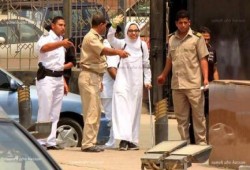 صورة وتعليق  .. "إسراء الطويل" أثناء عرضها على النيابة