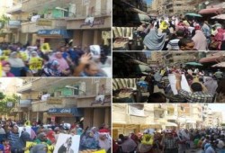 مسيرة حاشدة بالإسكندرية لثوار الرمل ضد الانقلاب "الثورة أمل الفقراء والمظلومين‬"