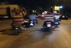 مسيرة بالدراجات البخاريه لثوار دمياط