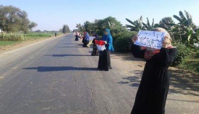 الغربية: فعالية مناهضة للانقلاب على طريق طنطا كفر الشيخ