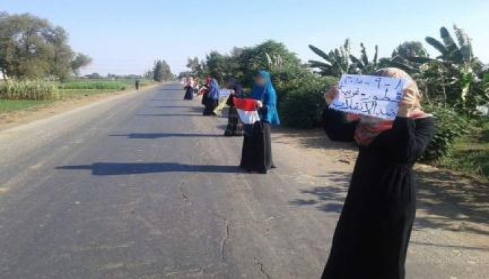 الغربية: فعالية مناهضة للانقلاب على طريق طنطا كفر الشيخ