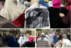ثوار الرمل فى مسيرة صباحية فى جمعة "الثورة تلبي مطالب الجماهير"