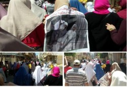ثوار الرمل فى مسيرة صباحية فى جمعة "الثورة تلبي مطالب الجماهير"