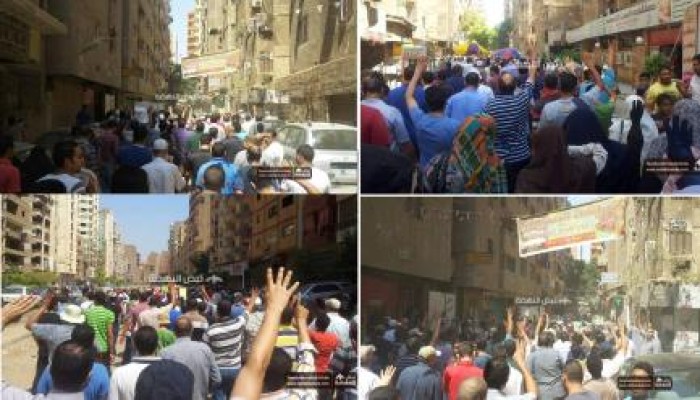 ثوار الهرم يستهلون أسبوعم الثورى بهتاف " ثوار .. أحرار.. هنكمل المشوار"