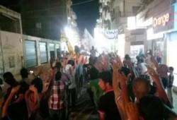 الشرقية: مسيرة ليلية مناهضة للانقلاب العسكري بأبو حماد