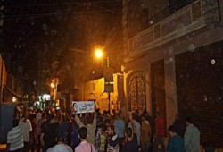 مسيرة ليلية بمنيا القمح رفضا للانقلاب العسكري