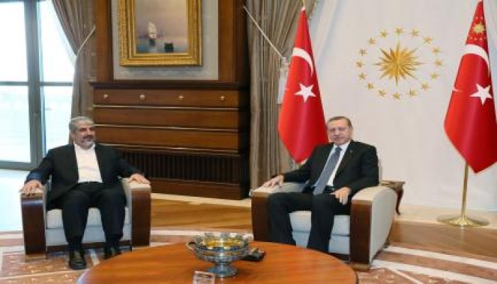 ‏تركيا : ‏أردوغان يستقبل خالد مشعل في ‏أنقرة ومشعل يطلعه على الأوضاع في الأقصى