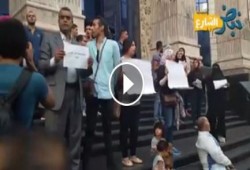 وقفة احتجاجية للصحفيين علي سلالم النقابة