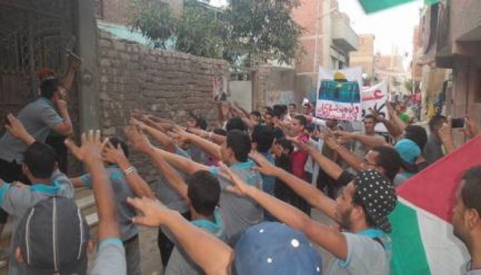 الشرقية: مسيره لثوار القرين نصرة للمسجد الأقصى