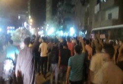 الشرقية: مسيرة ليلية بمنيا القمح تندد باقتحام الاقصى