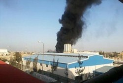 شؤم الانقلاب: حريق هائل بمصنع للبويات فى برج العرب وإصابة عامل وصاحب المصنع