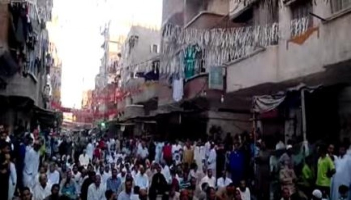 الإسكندرية : 196 ساحة صلاة نظمها جماعة الإخوان المسلمين وسط حشد شعبي وتحدي لقوات الامن