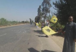 الشرقية: سلسلة بشرية لثوار هيها ضد حكم العسكر