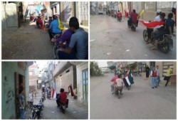 مسيرة بالدراجات البخارية لشباب ضد الإنقلاب بالبصارطه دمياط(صور)