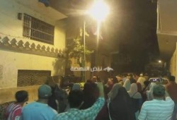 ثوار أوسيم يتحدون حصار الداخلية بمسيرة ليلية ويهتفون ضد العسكر