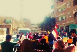 مسيرة حاشدة لأحرار قرية أبو الغيط بالقناطر الخيرية