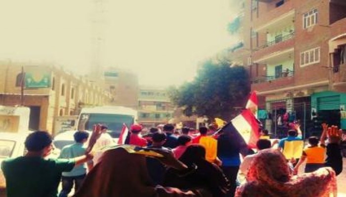 مسيرة حاشدة لأحرار قرية أبو الغيط بالقناطر الخيرية