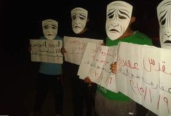 شبين القناطر تدعم انتفاضة الأقصى في فعالية ليلية