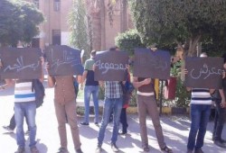 طلاب هندسة الإسكندرية ينتفضون في ذكرى استشهاد عمر الشريف