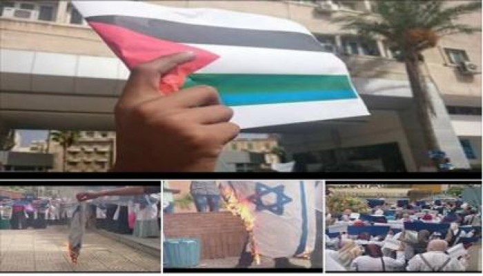 طلاب جامعة بني سويف والإسكندرية يحيّون انتفاضة الأقصى وينددون بالانقلاب