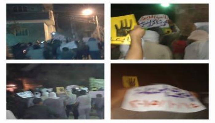 فى مسيرة ليلية  ثوار بالميمون: نائبنا الشرعي شاكر الديب