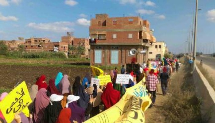 مسيرة حاشدة لثوار البصارطه بدمياط تطالب بمقاطعة برلمان الدم