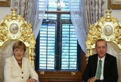 أردوغان يستقبل "ميركل" في إسطنبول