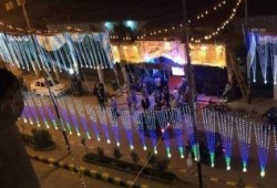 بلطجي يستولي على حديقة عامة ويحولها لقاعة أفراح بشبراخيت