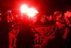 تظاهرة بقلب مدينة نصر لطلاب ضد الانقلاب تنديدا بانتخابات "برلمان مرجان"