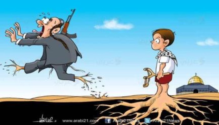 كاريكاتير: جذور المقاومة تقتلع الاستيطان