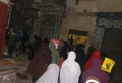 مسيرة بالخانكة ترفع صور شهداء رابعة وتطالب بالقصاص