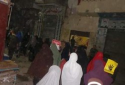 مسيرة بالخانكة ترفع صور شهداء رابعة وتطالب بالقصاص