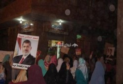 ثوار منشية رضوان يتظاهرون رفضاً لانتخابات الدم