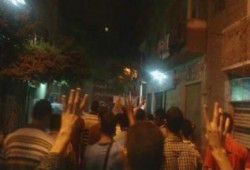 مسيرة ليلية بقليوب تطالب بالقصاص للشهداء