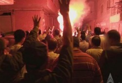 فعالية شبابية مفاجئة بعين شمس تنديدا بالانقلاب وجرائمه