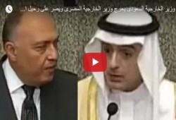 فيديو.. وزير الخارجية السعودي «يصفع» سامح شكري.. والمصري يرتبك