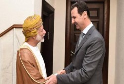 وزير الخارجية العماني يلتقي المجرم بشار في دمشق بسوريا