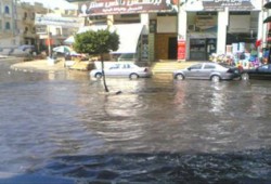 أمطار كفر الشيخ تقطع الكهرباء وتغرق الشوارع وتوقف الصيد وجني المحاصيل