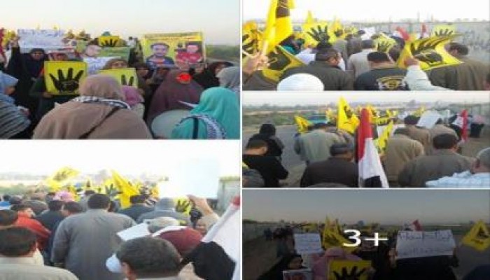 مسيرة حاشدة لأنصار الشرعية ب"فاقوس" في مستهل أسبوع "شعب ثائر لا يقبل الضيم"