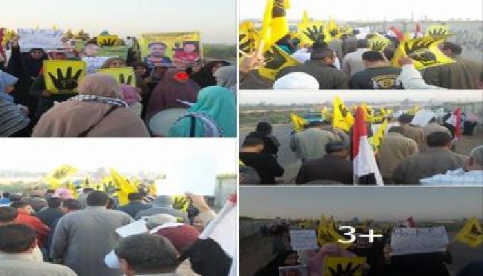مسيرة حاشدة لأنصار الشرعية ب"فاقوس" في مستهل أسبوع "شعب ثائر لا يقبل الضيم"