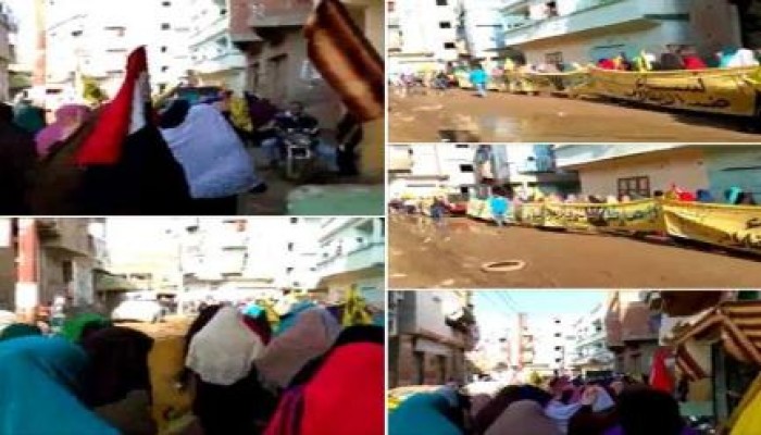 مسيرة حاشدة لثوار البصارطة بدمياط
