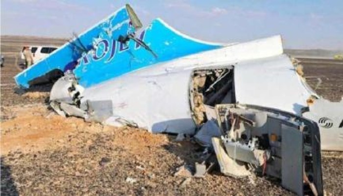 حكومة الانقلاب تعترف بالفشل في معرفة سبب تحطم الطائرة الروسية