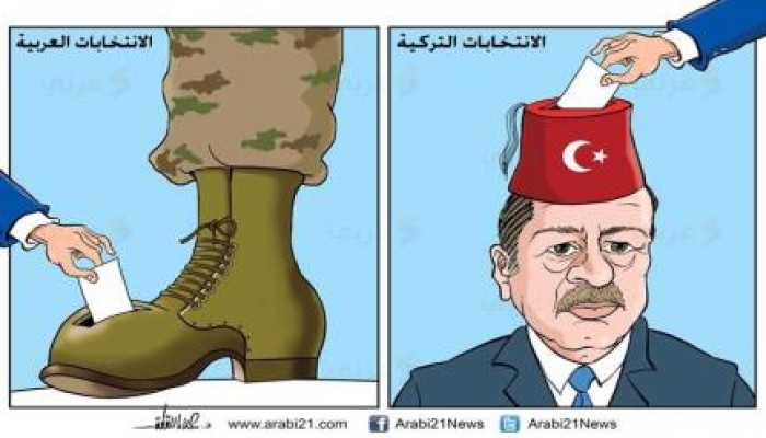 كاريكاتير : الانتخابات التركية .. و الانتخابات العربية
