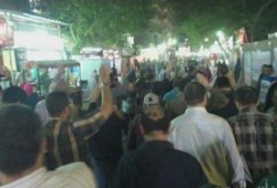 مسيرة ليلية في المطرية تبارك للعدالة والتنمية فوزه بالانتخابات التركية
