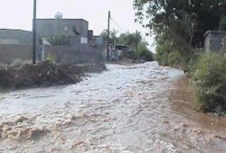 السيول تغرق البحيرة ونقل 72 من الأهالي للمستشفى